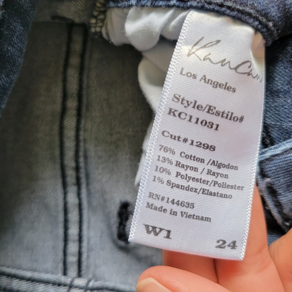 KanCan distressed midrise skinny jeans size 24 - Picture 5 of 9